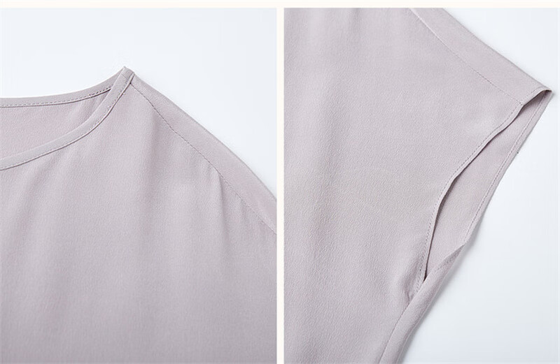 Dme Spring And Summer Silk Dress, High-End Mulberry Silk New Style Round Neck Seamless Shoulder Straight Silk Mid-Length Women's Dress 8