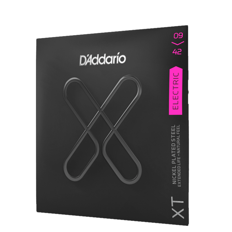D'Addario XTE0942 American Imported Electric Guitar Strings, Rust-Resistant Coating, High Carbon Steel Strings, Extra Thin 09-42