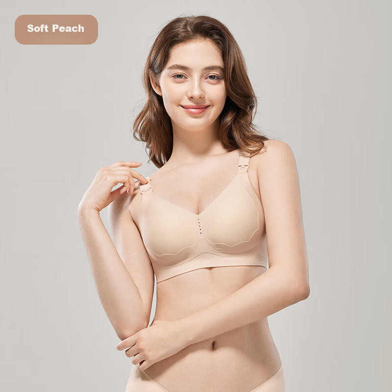 JOYNCLEON Nursing Bra for Pregnant Women, Breathable Maternity Bra for Postpartum Breastfeeding, Push-Up And Anti-Sagging jwx122660