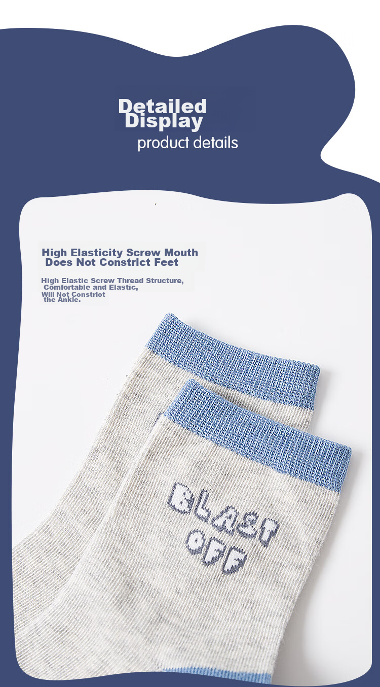 Langsha Kids Socks Boys Combed Cotton Antibacterial Odor-Resistant Girls Summer Autumn Thin Mesh Breathable Seamless No-Show Socks 8