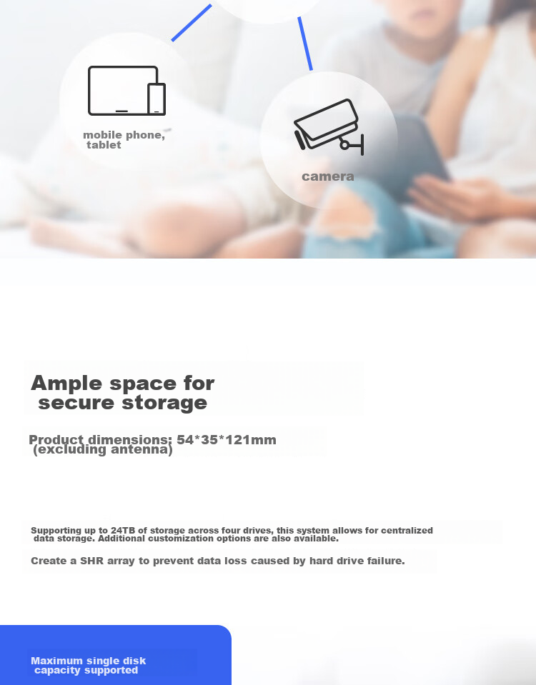 Synology DS223j Dual-Bay NAS Network Storage Server, Private Cloud, Smart Album, Automatic File Synchronizatio 5