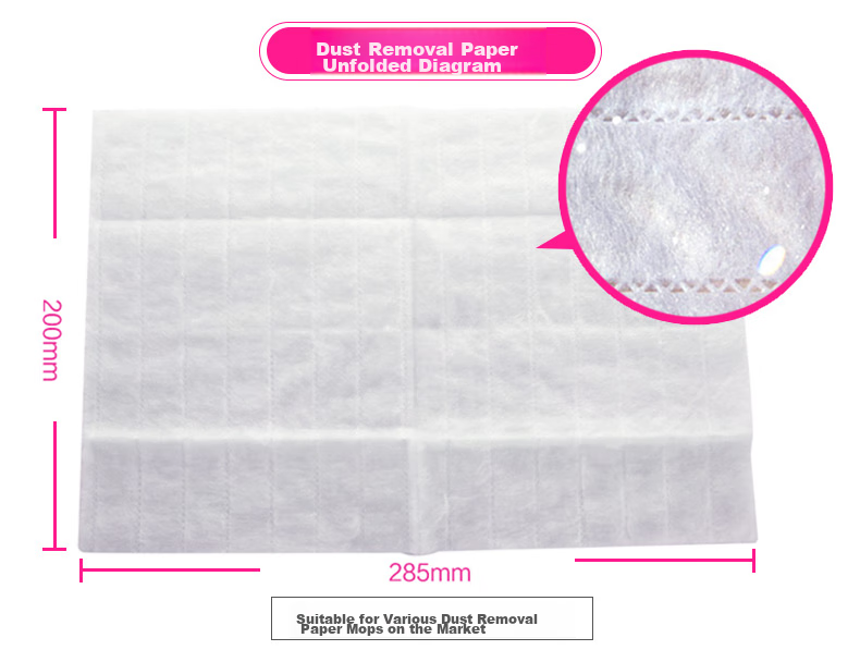 Farcent Electrostatic Dust Removal Paper, 6 Packs (150 Sheets), Disposable Dry Paper, No Hand Washing Required, Mop for Pet Hair Cleaning, Dust Absorbing Paper 5
