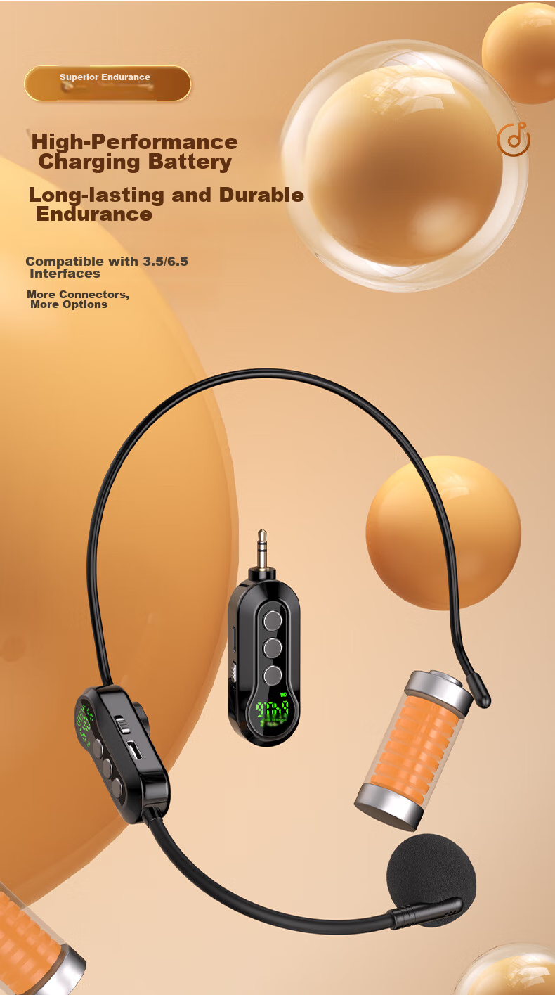 SAST OK-82 Headset Microphone Amplifier for Online Classes, Teaching, Tour Guiding, Universal Use with SAI318/518 And Other Amplifiers, Compatible with Deyou/Shidu/Newman Brands 6