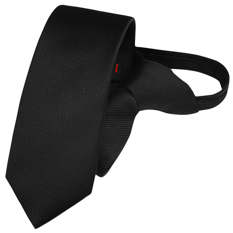 GLO-STORY Women's Short Tie, Preppy Style Necktie, 6cm Formal Business Zipper No-Tie Tie, Mid-Autumn Festival Gift