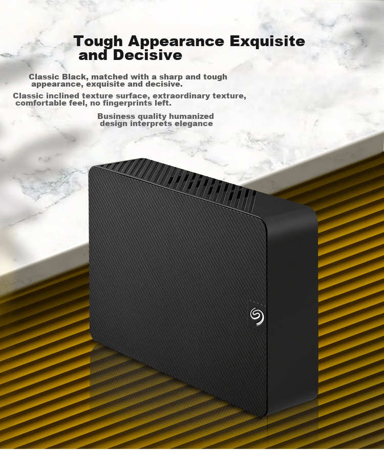 SEAGATE Desktop Portable Hard Drive, 8TB SEAGATE Ruiyi, 3.5-Inch Mechanical Hard Drive, Black, Compatible with MAC, Large Capacity External Storage, Original Data Recovery Service 3
