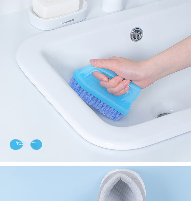 CHAHUA Brush, Shoe Brush, Laundry Brush, Bathroom Floor Brush, Soft Bristles, Pack of 2 11