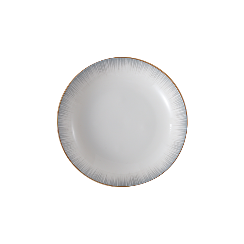 Chuanqi Dinner Plates, 8 Inches, Set of 4, Nordic Style Ceramic, Steak Dumpling Rice Plates for Home Use, Yingshi