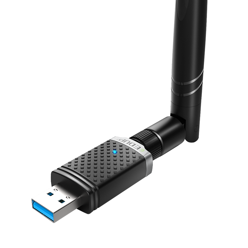 EDUP Phantom Series Wireless Network Adapter, 1300M Dual-Band USB3.0 Gigabit Network Card, Compatible with Desktop And Laptop Computers, WiFi Receiver And Transmitter, External Wall-Penetrating Antenna 1686
