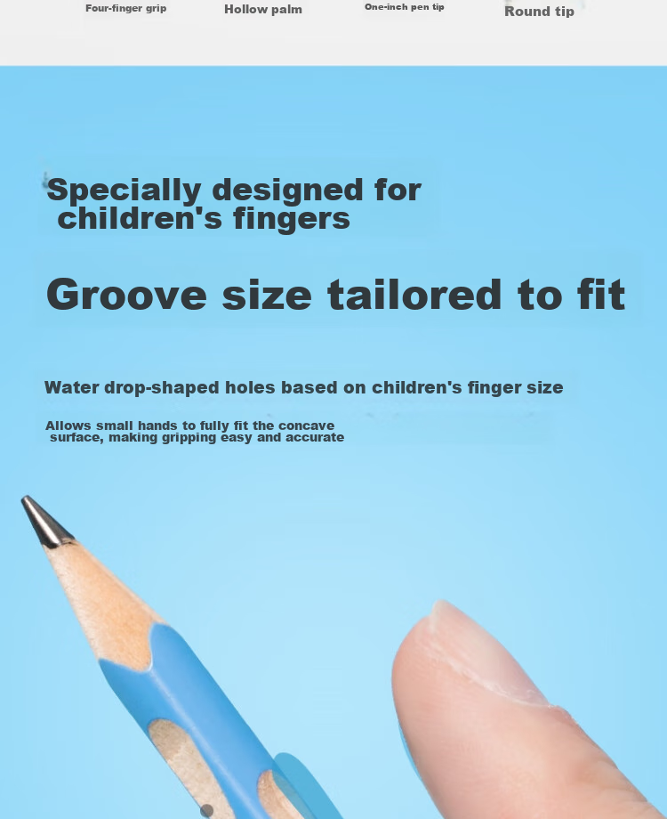 Deli You Dong Dong Writing Pencil HB (30 Pieces/tube), Multi-Color with Eraser Tip, Easy Grip, Children's Posture-Correcting Pencil, Student Handwriting Practice Pen HC148-HB, Back-To Stationery 5