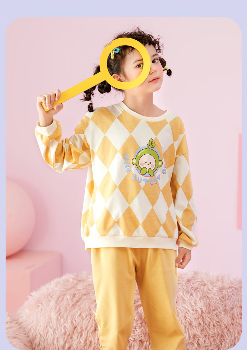 Fenteng Children's Pajamas for Boys, Pure Cotton Spring Season Sleepwear for Older Boys, Wearable Outside, Boys' Loungewear Q9X24790048 12