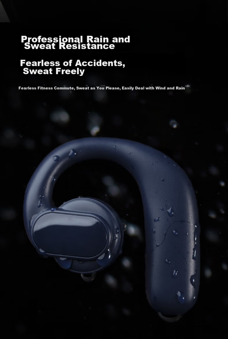 Dacom FreeBeats Sports Bluetooth Headphones, Non-In Open-Ear Headphones, Wireless Ear-Hook Air Conduction Headphones for Running, Suitable for Men And Women, Compatible with Apple, Huawei, Xiaomi, Orange 18