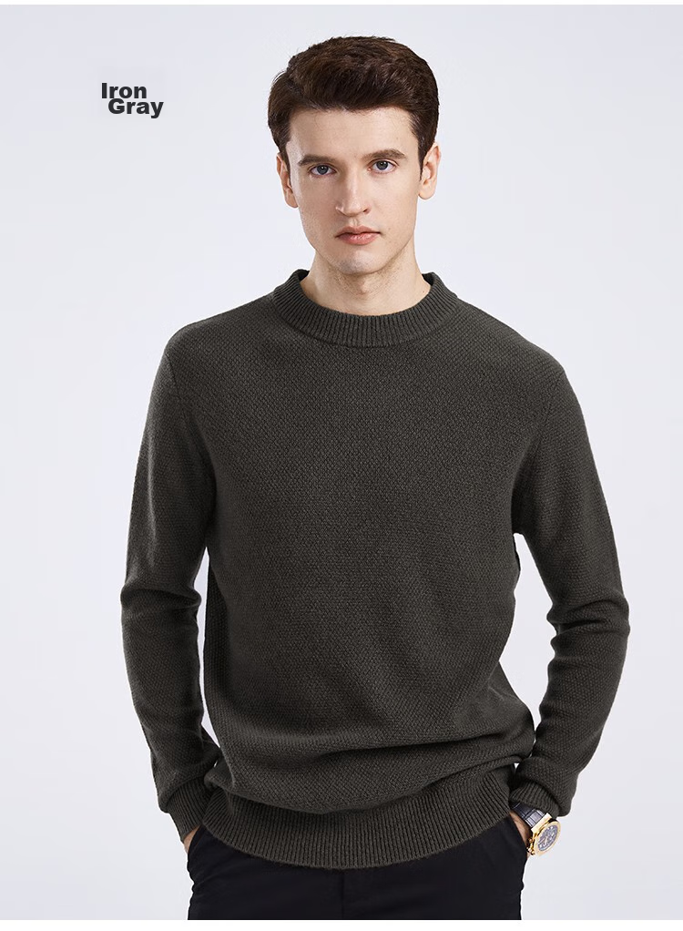 FIRS Wool Sweater, 100% Merino Wool, Heavyweight Thickened, Autumn And Winter Warmth, Soft And Comfortable, Non-Irritating, Anti-Pilling Sweater for Me 16