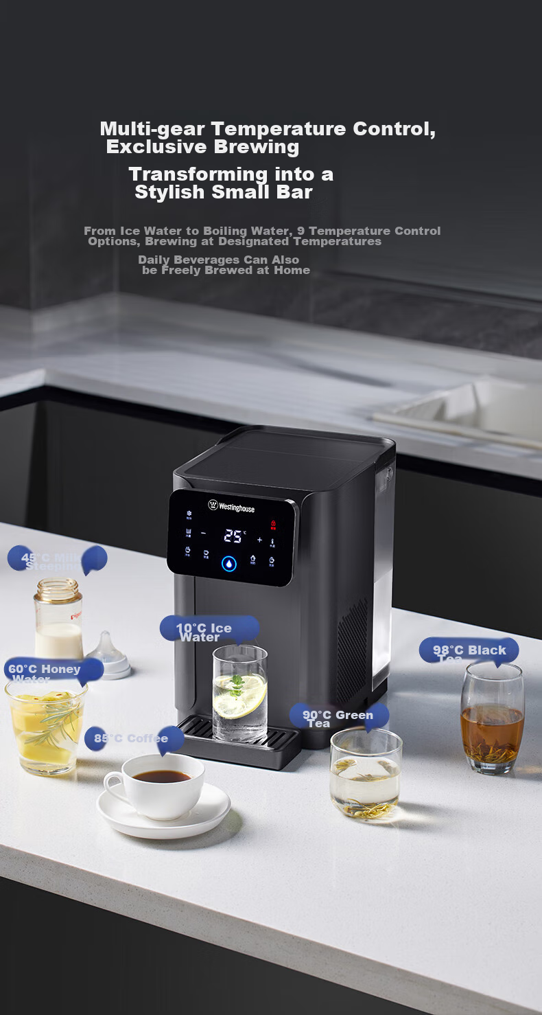 Westinghouse Instant Cooling And Heating Water Dispenser Manhattan Compact Home Water Dispenser for Milk And Boiling Water Office Living Room Desktop Tabletop Hot And Cold Water Dispenser W4S Pro 9