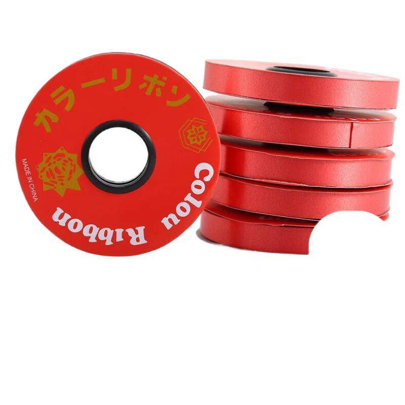 Jingtang Red Ribbon Festival Balloon Tie String Decorative Gift Box Packaging Balloon Cord Accessories Red 6-Pack