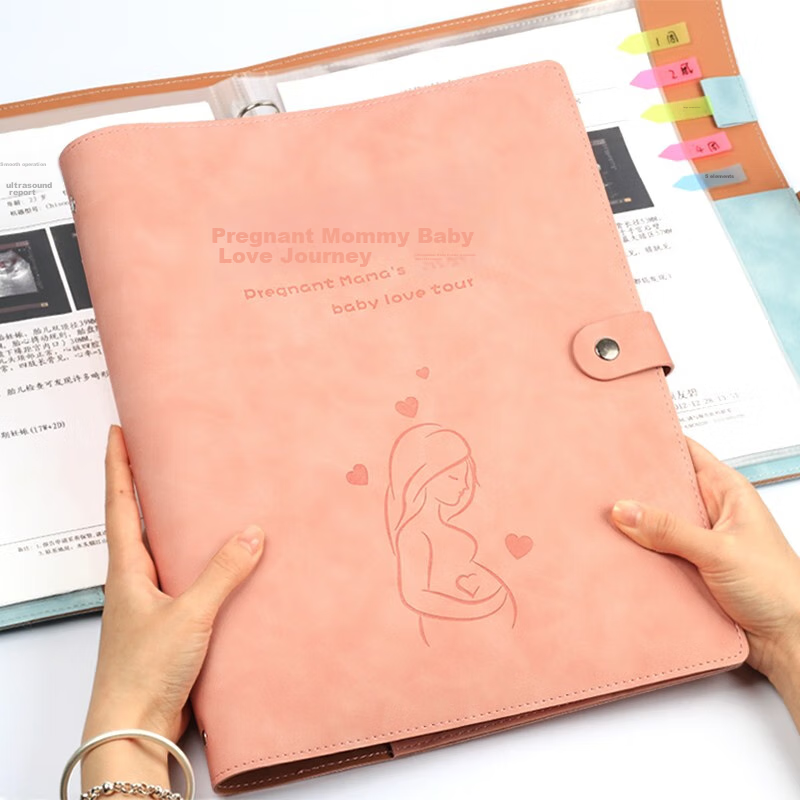 XYBP Pregnancy Check-Up Organizer, Prenatal Report Folder, Maternity Information Storage Bag, Pregnancy Record Book, Loose-Leaf Notebook, Portable Ultrasound File