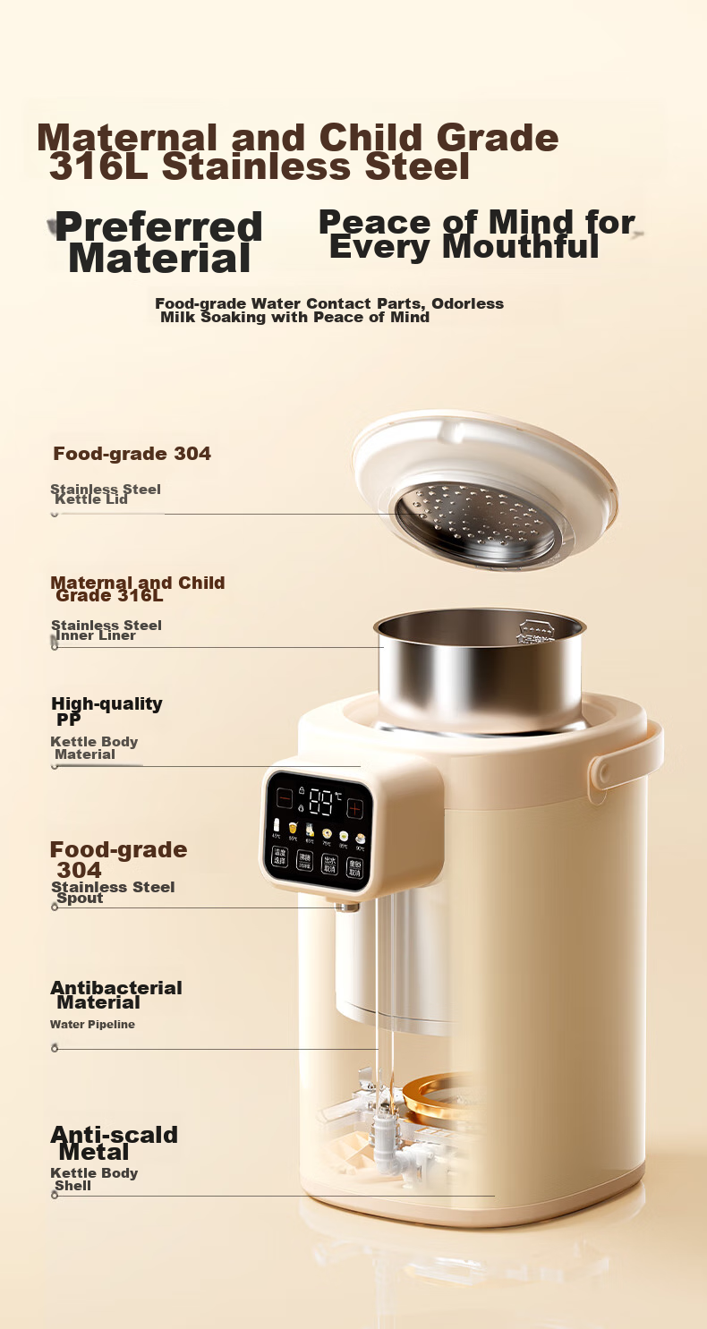 Haier Constant Temperature Kettle, Milk Powder Maker, Baby Formula Maker, 5L Large Capacity, Automatic Milk Dispenser, Intelligent Electric Hot Water Kettle with Temperature Control 13