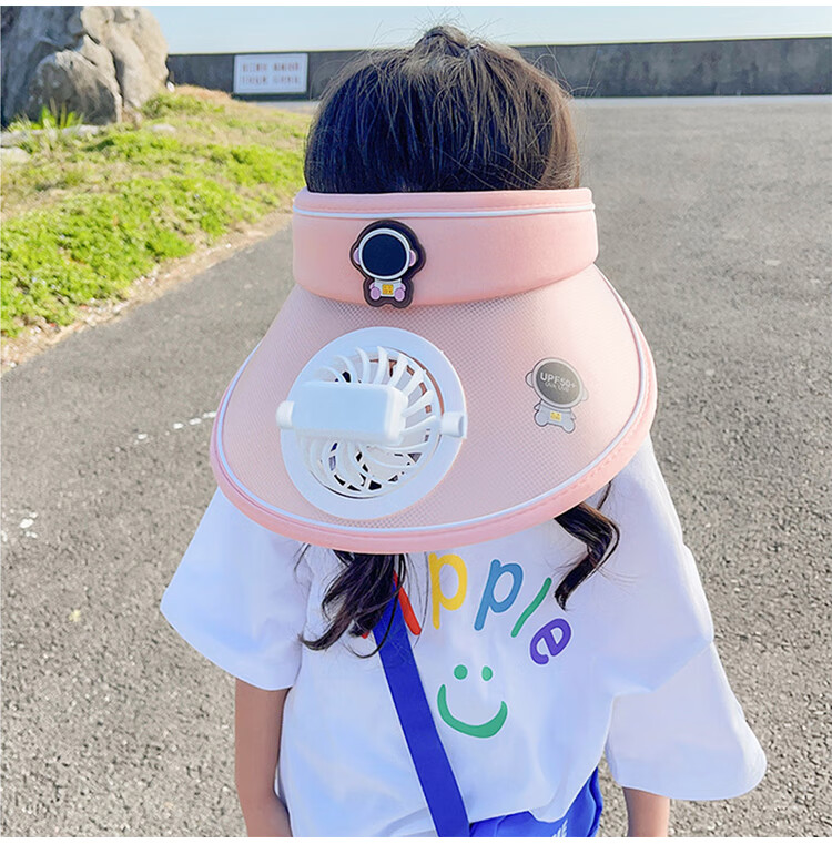 GLO-STORY Solar Fan Hat, Children's Sun Protection Cap, Outdoor Beach UV-Resistant Sun Hat 11