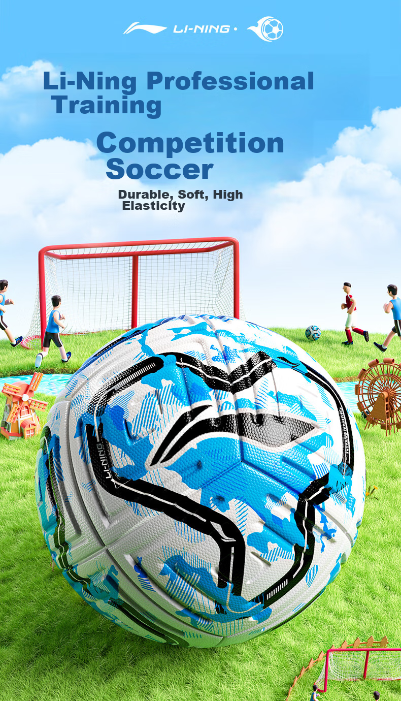 Li-Ning Soccer Ball Size 5 for Adults, Middle School Students, High School Entrance Exam, Standard Wear-Resistant And Durable, Youth Exam-Specific Training Ball, Size 5 Gift 1