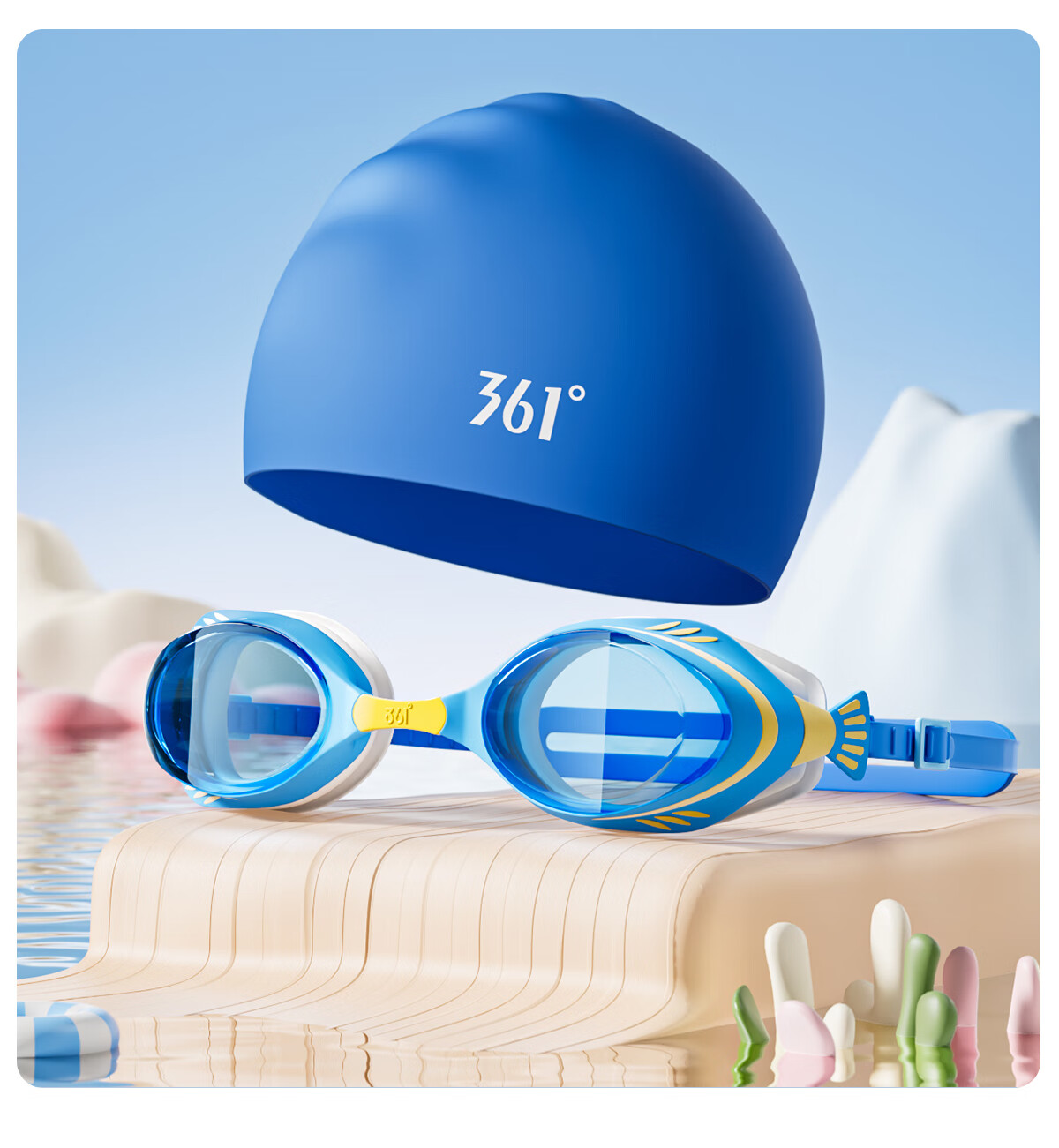 361° Children's Swimming Goggles for Boys And Girls, High-Definition Anti-Fog Waterproof Small Frame Clear Swimming Glasses Diving Equipment for Hot Springs 19