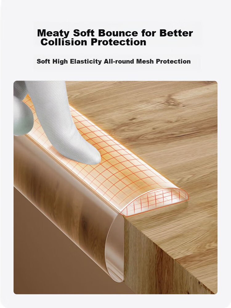 9I9 Transparent Anti-Collision Strip, 6 Meters Long, with Anti-Corner Bumpers, Thickened Baby Corner Guards, Wall Corner Anti-Bump A228 7