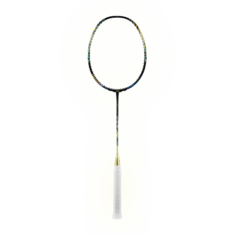 Li-Ning Badminton Racket, Full Carbon Professional Powerful Offensive Type 4U Single Racket, Leiting 100 AYPT235-4