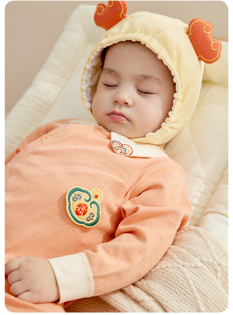 Wismorni Baby Clothes for Boys And Girls, Spring And Autumn Pure Cotton Onesie Romper, Full Moon Outfit, Sleepwear 17