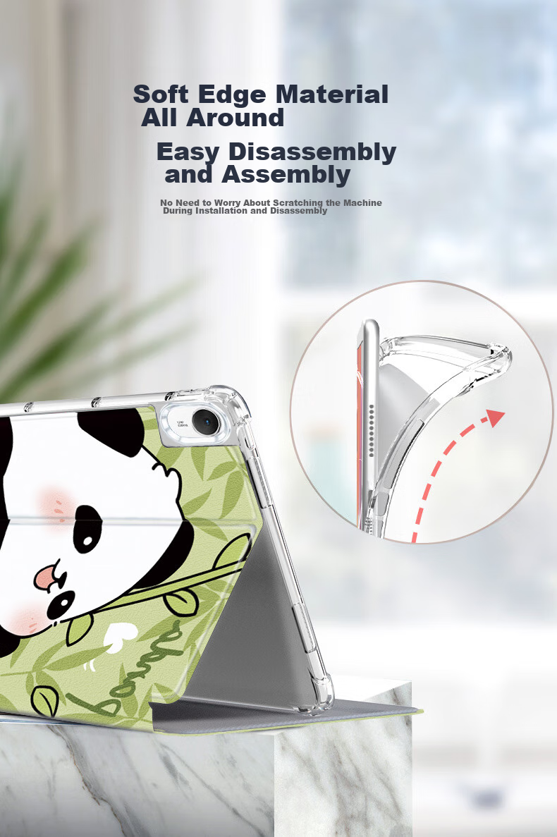 Asiwa Protective Case for Huawei MatePad SE Active Edition 11-Inch 2024 Tablet, Cute Cartoon Design, Slim Full Coverage Shockproof Case for Study And Work 3