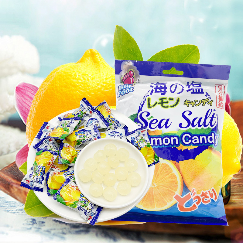 大马碧富 咸柠檬硬糖 128g/袋 马来西亚进口 水果糖 招待糖 约50颗 喜糖