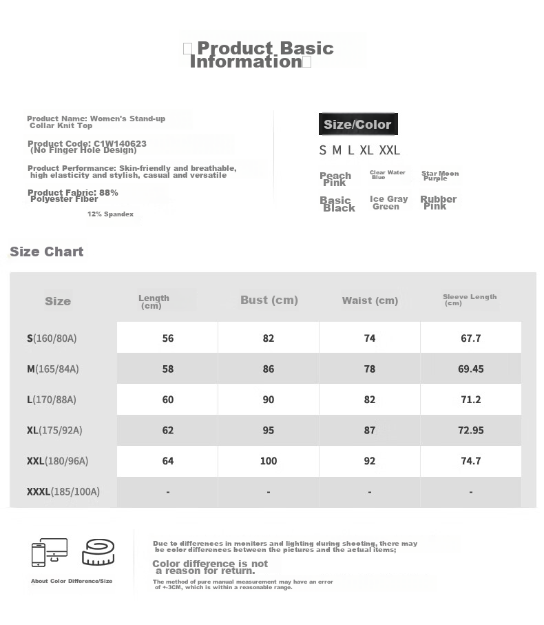 CAMEL Thin Fleece Sports Top for Women, Stand-Up Collar Long Sleeve Running Fitness T-Shirt C1W14L0623 Peach Pink S 33