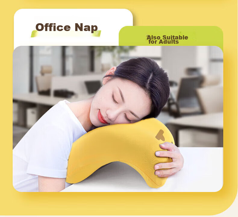 Back2 Elementary School Nap Pillow Children's Rest Pillow Classroom Desk Sleeping Pillow Gray 20