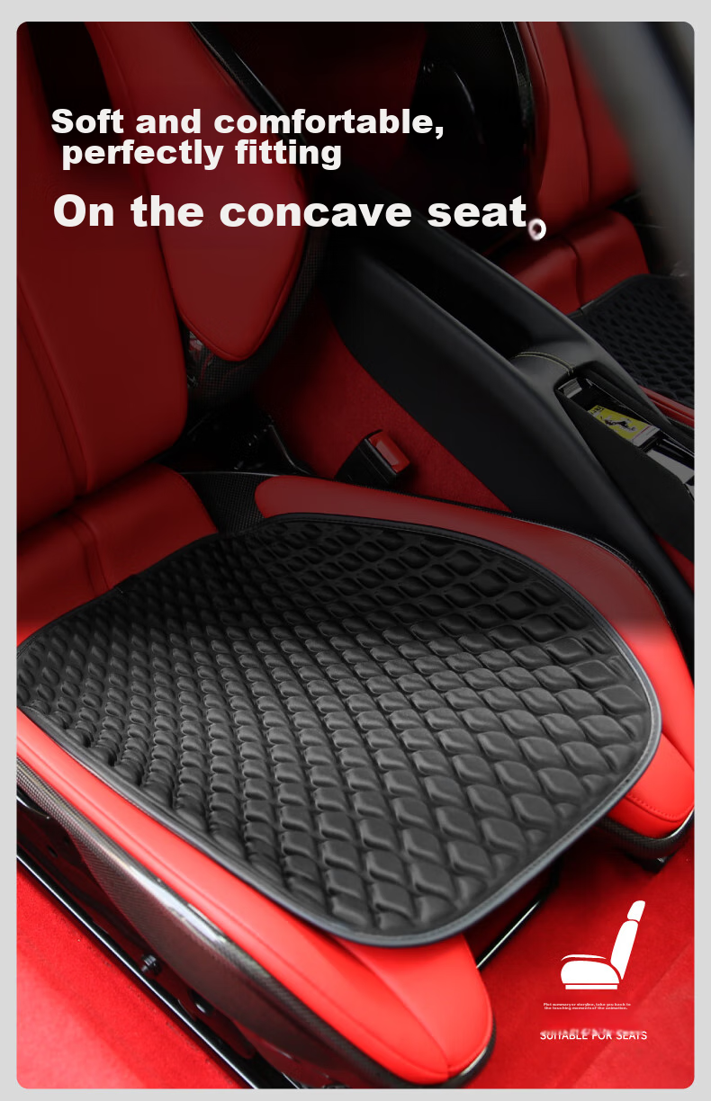 BIMLL Summer Seat Cushion, Honeycomb Gel Ice Pad, Chair Mat, Office Long-Sitting Car Breathable Silicone Cooling Pad, Butt Pad 5