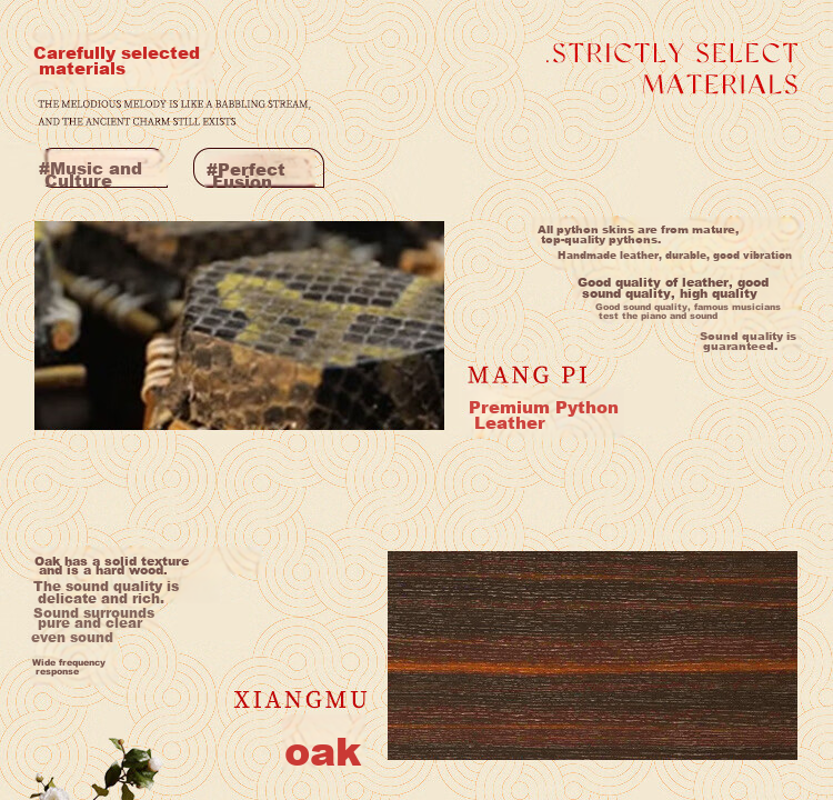 HongYiFengMing Rosewood Erhu for Beginners' Practice, Handcrafted Python Skin Hexagonal Erhu with Adjustable Bridge, Traditional Chinese Musical Instrument 5