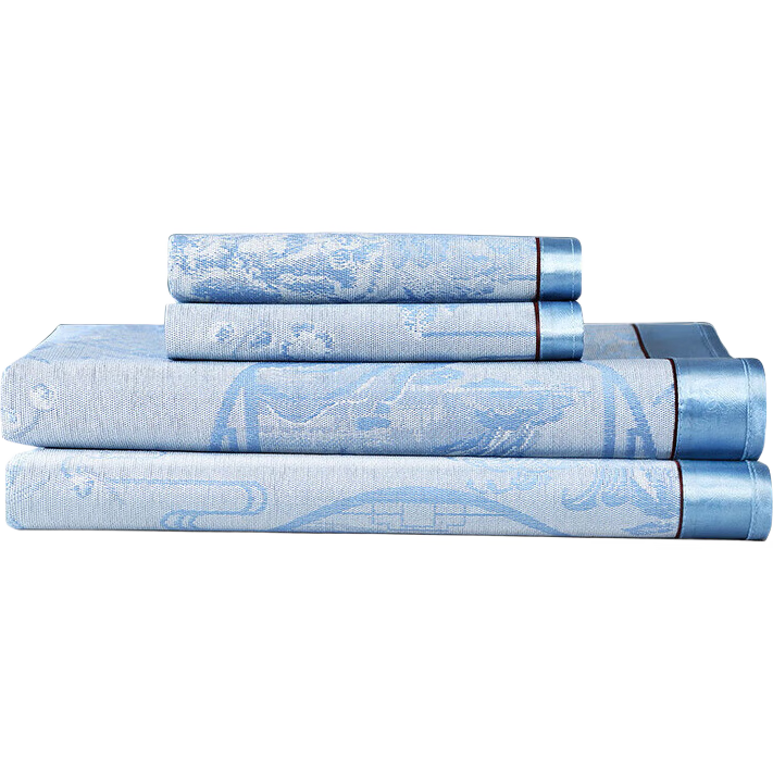 FUANNA Cooling Mat, Ice Silk Mat, Summer Cooling Mat, Soft Cooling Mat for Summer, 1.5x2 Meters Double Air Conditioning Mat, Foldable Three-Piece Set