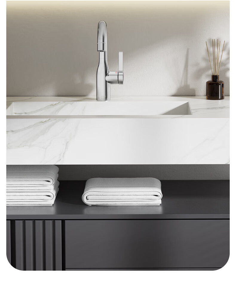 JOMOO Basin Faucet, Washbasin Cold And Hot Dual Control, Rotatable Sink, Bathroom Cabinet Faucet 32686 8