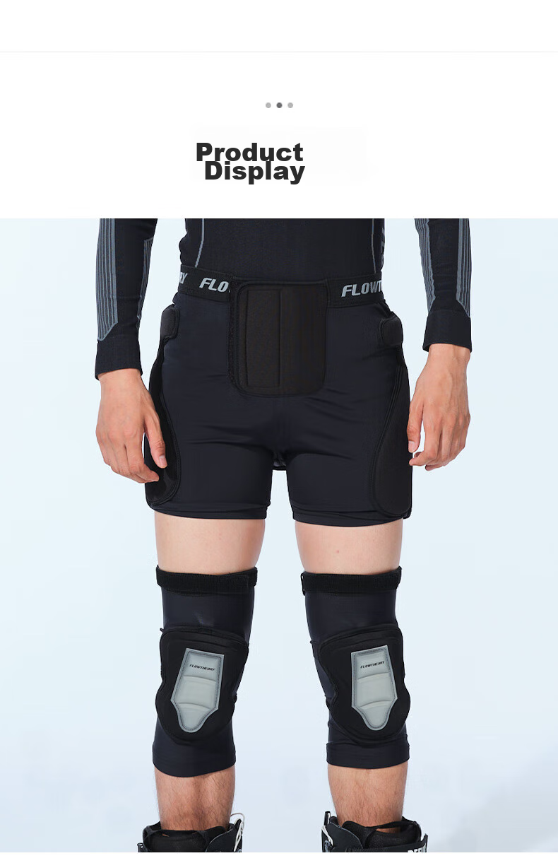 Flow Theory Ski Protective Gear, Unisex Upgraded EVA Professional Outdoor Sports Protective Equipment, Hip And Knee Pads Set, Skiing Gear 24