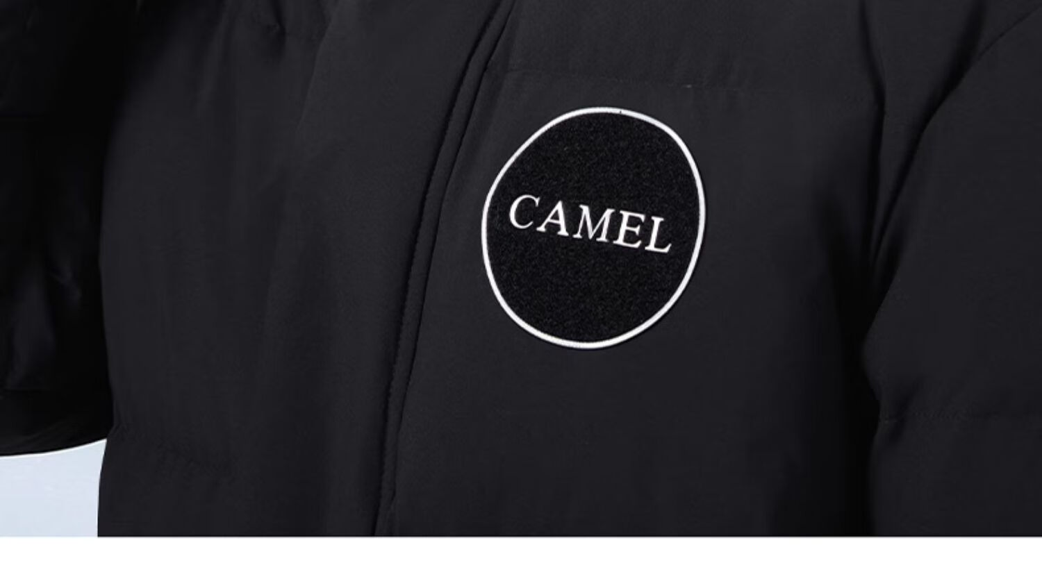CAMEL Outdoor down Jacket, Autumn And Winter New Style for Men And Women, Windproof, Water-Repellent, Cold-Resistant, Warm, High-Fill Power Puffer Jacket, XS 18