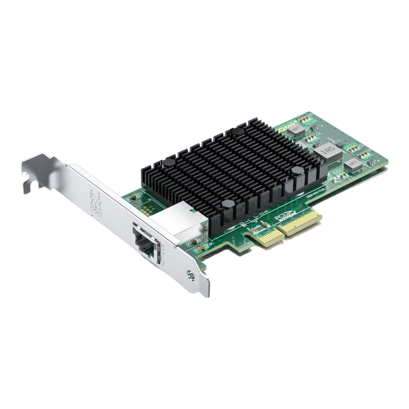 10G Ethernet Network Card with Intel X550-T1 Chip PCI-e X4 RJ45 Single Port for Data Center Servers