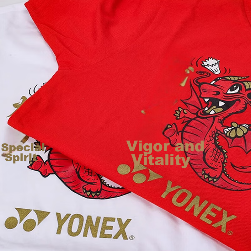 Футболка YONEX Dragon Year YJ0058EX, детская, красная, размер 140