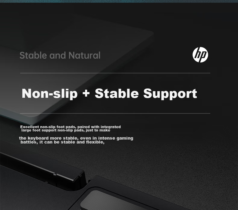 HP K10G Mechanical Keyboard with Blue Switches, Wired Keyboard for Gaming, E-Sports, Office Work And PUBG, 104 Keys Full-Size Compatible with Laptops And Desktop Computers, Full Anti-Ghosting 18