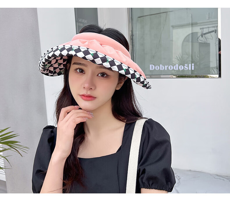XUEXIMAN Sun Hat for Women, Visor Cap for Travel, Face-Covering Versatile Sunhat, Beach Shell UV Protection Hat for Wome 24