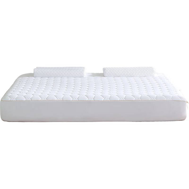 Shuixingjiafang Soybean Bed Pad, Class A Antibacterial And Anti-Mite Thin Mattress, Foldable And Washable Fitted Sheet, for 1.8-Meter Bed, White