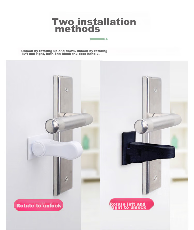 9I9 Door Handle Safety Lock, Baby Safety Lock Catch, Prevents Children from Opening Doors And Windows, Drawer Lock, Pet Lock A14 8