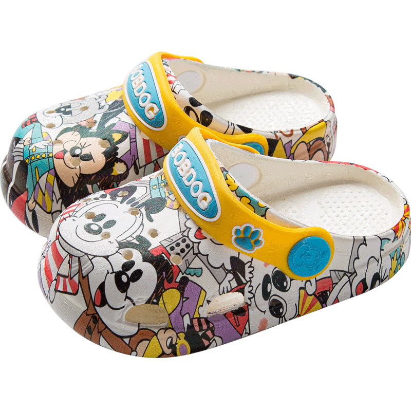 BOBDOG Children's Slippers for Boys And Girls, Beach Shoes, Baby Sandals, Infant Clogs, Off-White, Size 140