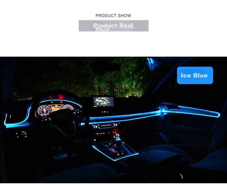 Siwangongli Car Interior LED Light Strip, USB Atmosphere Cold Light Line, Car Modification, No Wiring Required, SWY6527 10