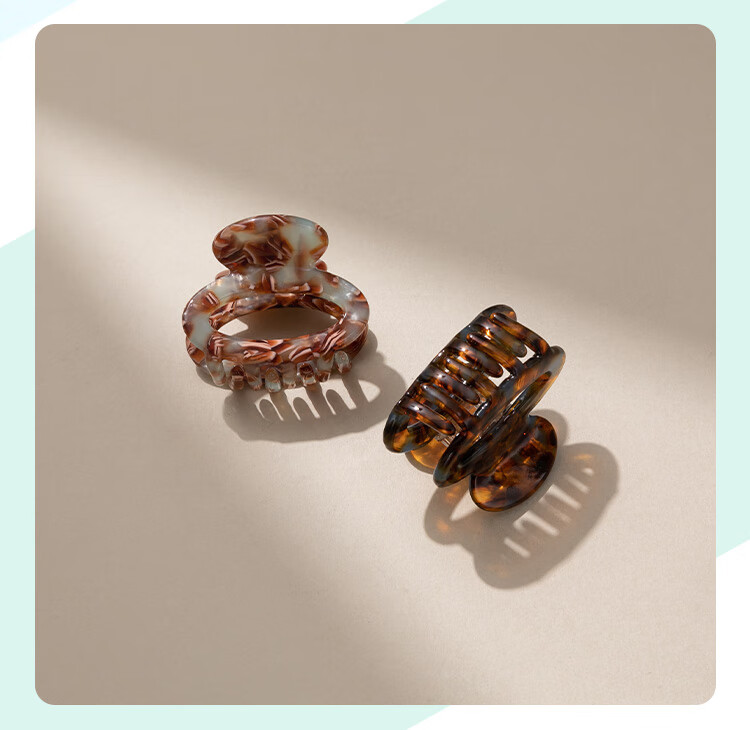 CHIMERA 2 Small Size Shawl Hair Claw Clips, French Half-Updo Back of Head Hair Clips, Bangs Clips, Hair Accessories for Women, Mid-Autumn Festival Gift 23