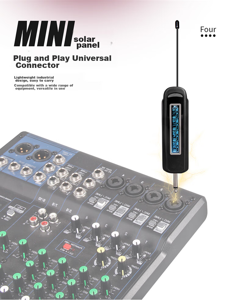 G-MARK X440 Wireless Microphone System with One Transmitter And Four Receivers, Metal UHF Adjustable Frequency Microphones for Outdoor Karaoke And Meetings 4
