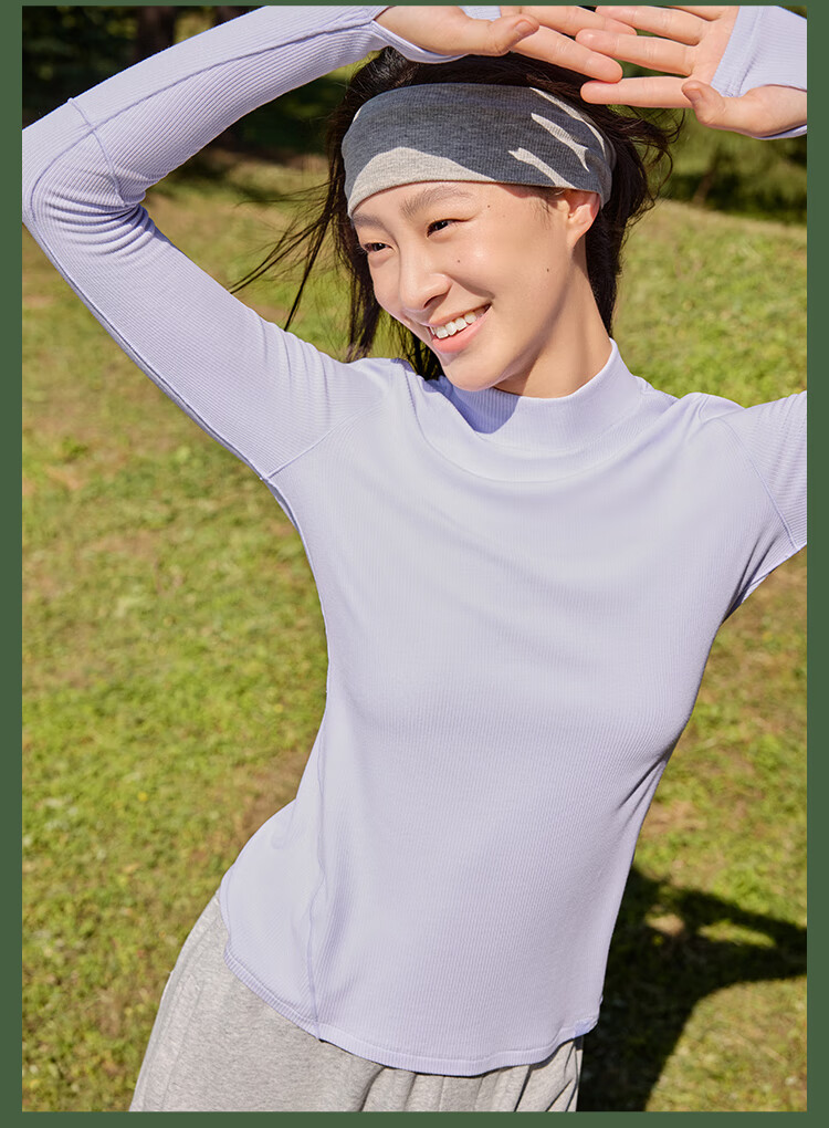 Beneunder Semi-Turtleneck Base Layer Top for Women, Slim Fit, Autumn Inner Wear, Long Sleeve, Stretchy, Soft Skin, SF026 11