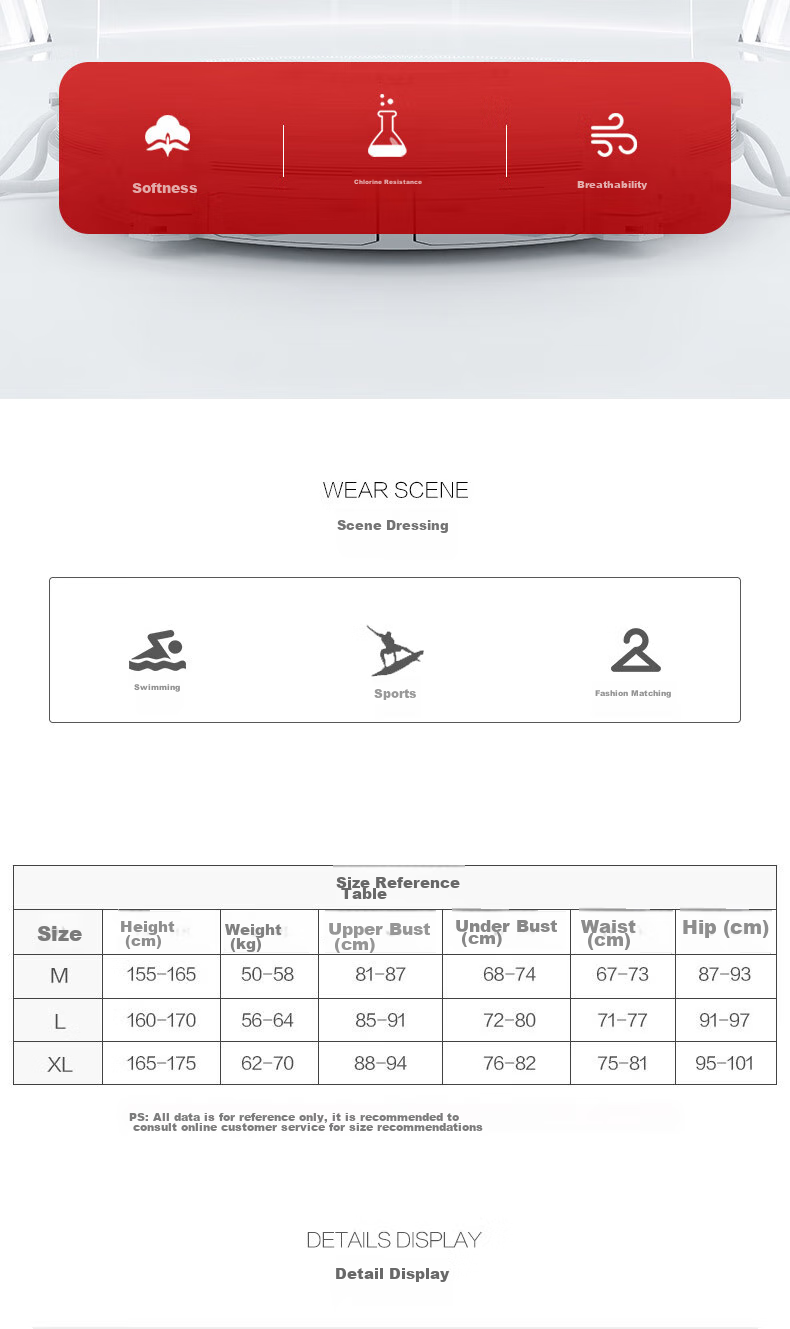 BALNEAIRE Women's High-End Fashion MIX Series One-Piece Sun Protection Swimwear, Long-Sleeved Sexy High-End Beach Hot Spring Swimsuit, Size M 8