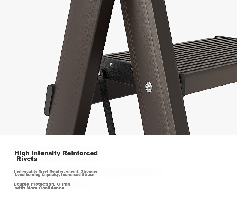 AOPENG Folding Ladder for Home Use, Four-Step Thickened Aluminum Alloy Indoor And Outdoor Climbing Ladder, A-Frame Ladder for Engineering Projects 18