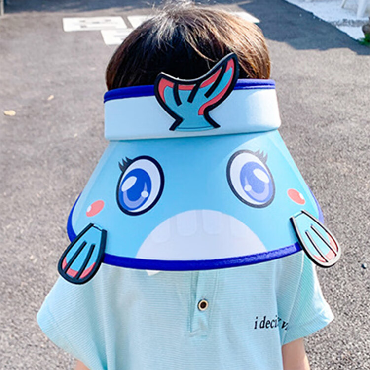GLO-STORY Solar Fan Hat, Children's Sun Protection Cap, Outdoor Beach UV-Resistant Sun Hat 20